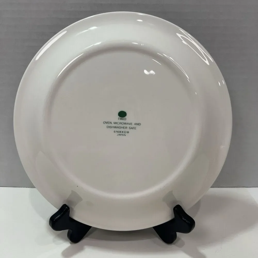 Cookies for Santa Christmas Plate Nikko Japan 8” Christmas Tree Holiday